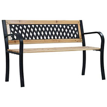 BIGTO - Panca da giardino in legno, 120 cm