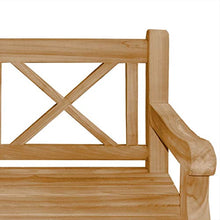 Panchina da giardino XXL in legno massiccio di teak