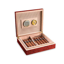 JKCKHA Cigar Humidor, Viaggio Convenienza sigari Scatole, idratante Legno di Cedro Cigar Humidor, Legno Solido Vernice Scatole, Anti-Pressione