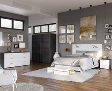 Marchio Amazon - Movian, comodino a 2 cassetti in stile moderno, modello Kolva, 37,7 x 44,5 x 47 cm, colore grigio