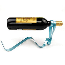 Supporto decorativo per bottiglie di vino, con nastro di ferro