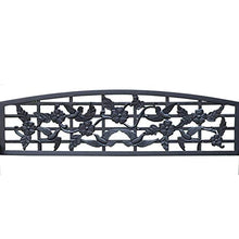 Banco Outddor Patio Metallo Parco (Color : Black)
