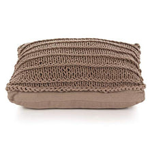cangzhoushopping Cuscino da Terra Quadrato Fatto a Maglia Cotone 60x60cm Marrone Casa e Giardino Arredo Cuscini Foderati