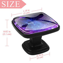 Nebulosa Viola Spazio Pomelli per Porta Set di 4 Pomelli per Mobili Manopole per Cassetti Cucina Armadio Vetro