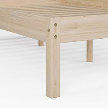 Keebgyy Telaio in legno di abete rosso massiccio, con gambe di supporto, per camera da letto, colore naturale, 140 x 200 cm