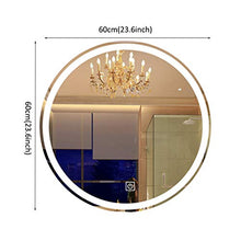 Specchio da Parete a Specchio per Bagno, Specchio da 5 mm, con Luce a LED e sensore Touch Pad a smistamento, Senza Bordo