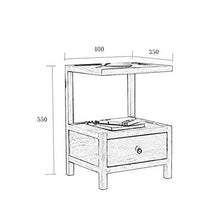 Comodini di Legno Solido Cassetone, Resistente, Adatto for Camera da Letto Soggiorno, Etc. (Color : B)