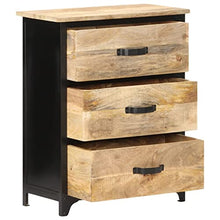 vidaXL Cassettiera 60x30x75 cm in Legno Massello di Mango