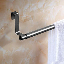 PTONZ Barra Portasciugamani Asta in Acciaio Inox 201 Estensibile da Appendere Sopra la Porta Grande Barra per Asciugamani e Asciugapiatti in Acciaio - Argento