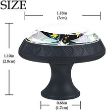 Orso da racer Pomelli per Porta Set di 4 Pomelli per Mobili Manopole per Cassetti Cucina Armadio Vetro