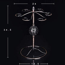 Hanks' shop - Scaffale per bicchieri da vino, con 6 supporti per bicchieri da vino, autoportanti