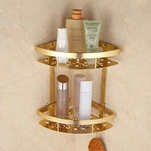 AGGF Mensole per Doccia da Bagno Mensole per Bagno Portaoggetti per cestello portaoggetti a Parete a Due Livelli con Ganci Spazio Accessori da Bagno in Alluminio