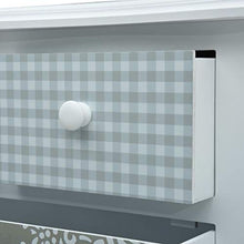 vidaXL Credenza con 4 Cassetti Bianca e Grigia 65,5x35x68 cm in MDF