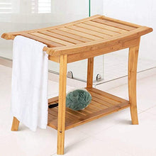 Diaod Bagno Multifunzione Shelf banco di bambù Doccia Panchina Bagno Vasca Idromassaggio Stoccaggio Sgabello