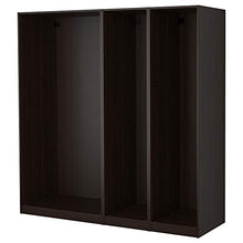 PAX 3 telai armadio 200x58x201 nero-marrone