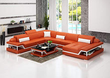 JVmoebel G8004 - Divano angolare in pelle, design moderno