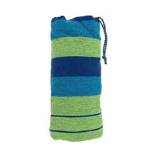 XONE Amaca in Cotone Portatile e richiudibile in Un Sacchetto, Colore Blu, Dimensioni: 2x1mt