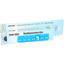 com-four® 5X Dosaggio di farmaci - Scatola per farmaci 7 Giorni - Scatola per Pillole - dosatore settimanale per la conservazione [Lingua: Tedesco] (05 Pezzi - Colorati)