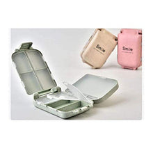 Scatola porta pillole mini portatile da viaggio per la casa, 2 pezzi, rosa