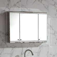 Yingm Armadio da Parete Multifunzione Mobile da Bagno for Montaggio a Superficie in Acciaio Inox con archiviazione Specchio Puro Specchio Design Ampiamente Utilizzata