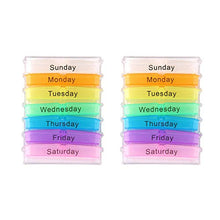 2pcs plastica Medichine Box Seven Day grande pillola medicina pillole titolare dispenser