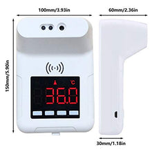 Hemoton - Termometro digitale senza contatto con display LCD digitale e allarme febbre per scuola e ufficio senza batteria