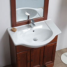 Kiamami Valentina MOBILE A TERRA PER BAGNO 75 CM COLOR NOCE ARTE POVERA