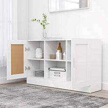 vidaXL Credenza Bianca 120x30,5x70 cm in Legno Multistrato