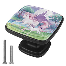 Castello di unicorno 4 PCS Pomelli per Porta, Pomolo per Mobile, Pomelli per Mobili con Viti, Maniglia per Armadietto, Pomelli per Porta, Pomelli per Cassetti per Porta, Armadio, Cassetto e Credenza