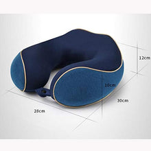 Gwgbxx Cuscino a Forma di U Cuscino per Il Collo Cuscino Portatile Cuscino cervicale in Cotone Memoria Cuscino da Viaggio per Aereo