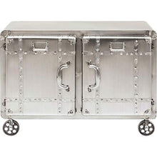 Kare Design - Comodino, Argento, 60 x 37.5 x 81 cm