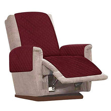 Keyohome Copripoltrona Relax Reclinabile,Impermeabile Divano Protector Mobili Coperture,1 Posto Antimacchie Antigraffi 79×68in (Rosso)