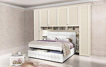 Ponte a 6 Ante battenti. Patinato Beige - Non Comprende Il Letto (cm. 320 x 55 x 251h)