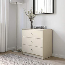 GURSKEN Cassettiera con 3 cassetti, beige chiaro69x67 cm