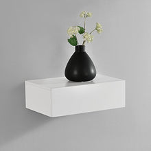 Mensola da Parete con cassetto - Bianco Opaco - 46x30x15cm