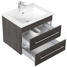 Mobile bagno con lavabo Villeroy & Boch Venticello 65cm antracite venato