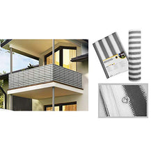 GeKLok - Copertura per schermo da balcone, 500 x 39,9 cm, per la privacy, per esterni, cortile, patio, balcone