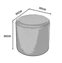 Mobili per la casa e giardino Sgabello imbottito poggiapiedi 丨 Sgabello imbottito sfoderabile in ecopelle con rivestimento in poliuretano 丨 Sgabello girevole sfoderabile in pelle con divano rotondo-30