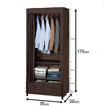 TWDYC Stile Giapponese Guardaroba Semplice Portatile ripostiglio Dotato Traspirante Rivestimento Tessuto, Facile da Montare e spostare