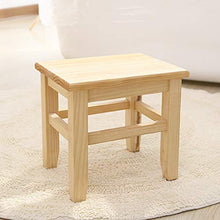 Labuda Sgabello Quadrato Multiuso in Legno, Sgabello in Legno, Bagno Camera da Letto per Soggiorno Lavanderia