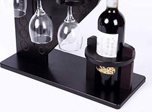 MCBODOG Supporto in Legno per Bicchieri da Vino, per Bicchieri da Vino, per Bottiglie di Vino
