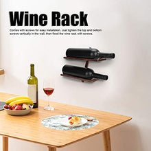 Zwindy Scaffale per Vino, portabottiglie per Vino per Uso Domestico Rustico, Appendiabiti per Armadio da Pranzo, Bar,(Inclined Wine Rack 2 Bottles of Bronze)