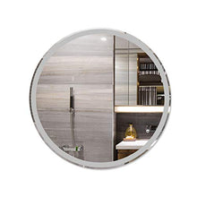 HL LED luce specchio bagno specchio touch sensore impermeabile e anti-appannamento φ70cm, adatto per hotel bar bagno-biancoA-50CM