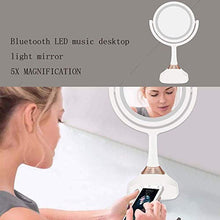 Specchio per Il Trucco, Specchio per Il Trucco con LED a Luce Naturale Luminosità Regolabile USB Ricaricabile a 180 Gradi Pulsante a sfioramento Girevole Viaggio Portatile