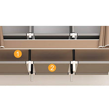 Rollsnownow - Armadietto in tela per camera da letto con asta appendiabiti, 105 x 45 x 170 cm B