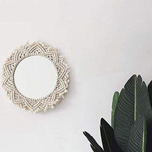 LULUTING Specchio Trucco Specchio Decorativo, Woven Tapestry Specchio, Specchio da Muro, Specchio di Trucco.