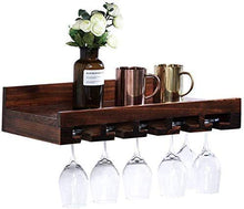 Cremagliera Del Vino Semplice e Creativa Supporto da Parete in Legno Ristorante per Vino Rosso Decorazione Semplice e Creativa Supporto per Bicchiere da Vino Supporto per Tazza Supporto da Parete (Co