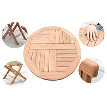 CGBF-Garden Bistro Set 3 Pezzi,Mobili da Balcone Pieghevoli per Esterni in Teak Set Tavolo e Sedie