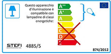 ONLI Pompei - Lampadario 5 luci, stile classico ed elegante. Struttura in metallo. Bianco