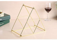 Buy and buy at Brandon Creative Home Decoration Ornaments Wrought Iron Wine Rack Pyramid Wine Rack Wine Display Rack RemovableGoldLarge